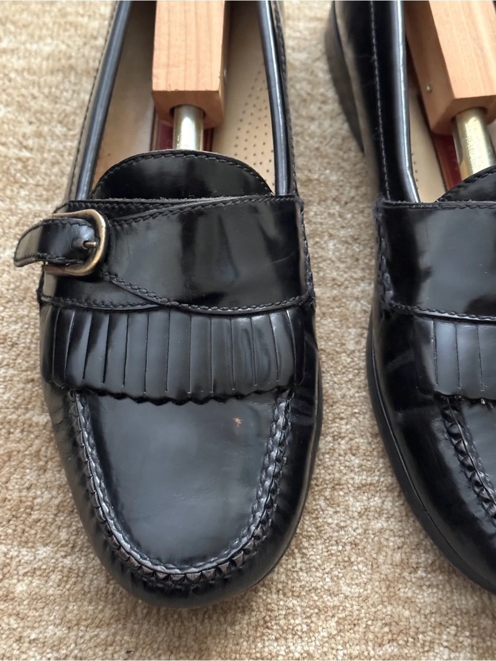 Cole Haan Kiltie Monk Strap Slip On Loafers